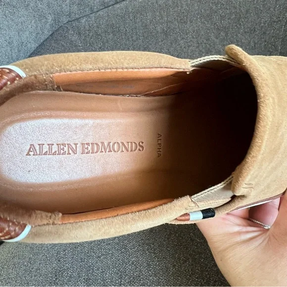 Allen Edmons men Alpha suedeSlip on‎ sneaker size 8